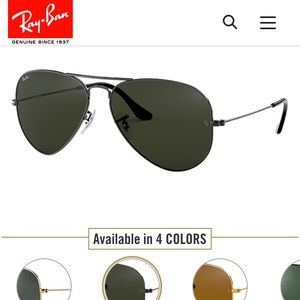 Ray-Ban classic aviators
